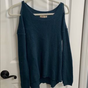 Cold shoulder sweater
